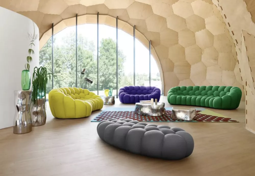 bubble curved sofa