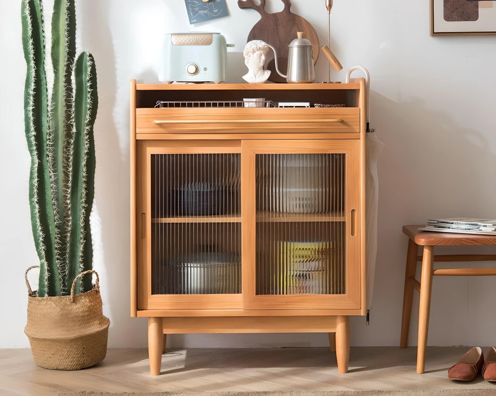 sideboard cabinet with glass doors