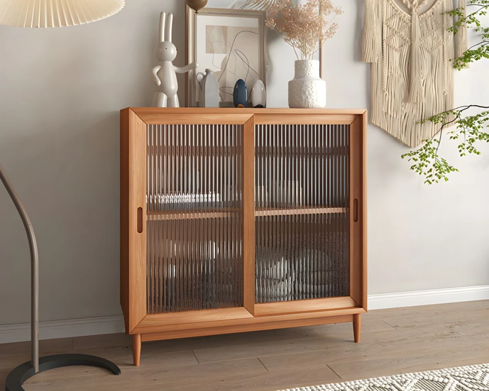 rustic wood sideboard