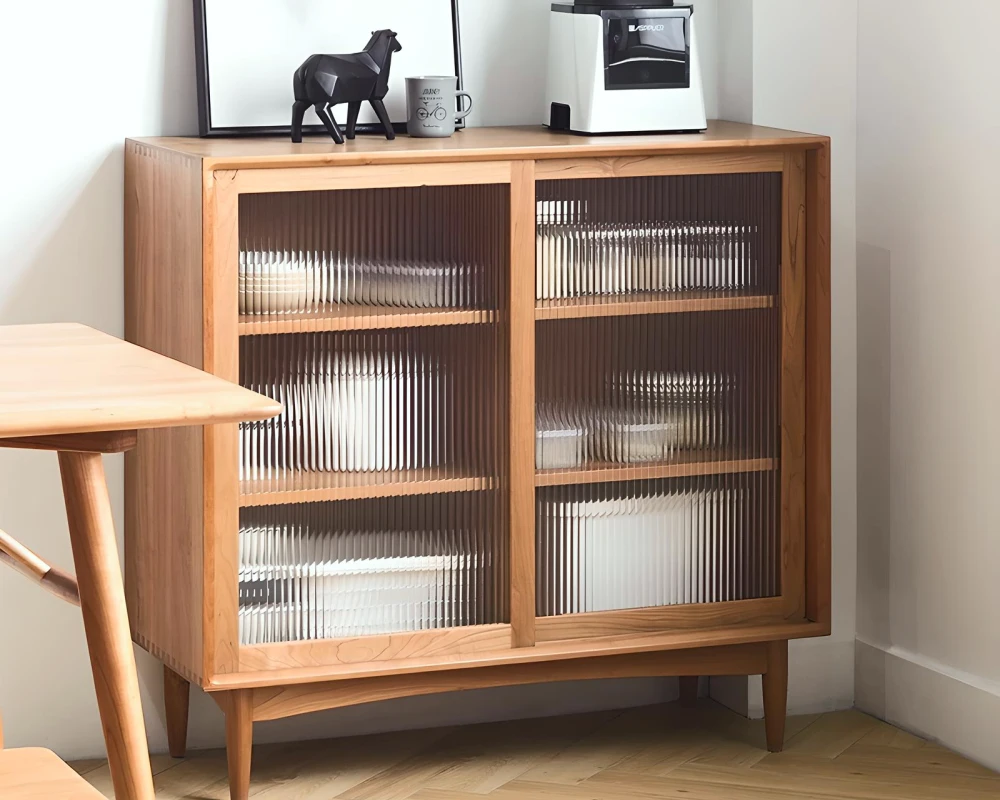 glass front buffet sideboard